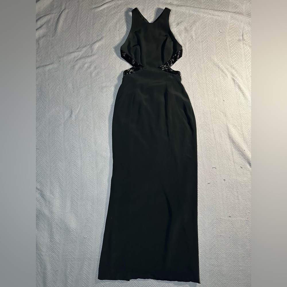 Vintage Lillie Rubin Black Backless Gown
